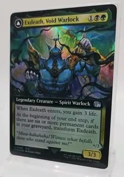 Exdeath, Void Warlock (Extended Art) (FOIL) U #485 Final Fantasy Magic MTG FIN - Image 2