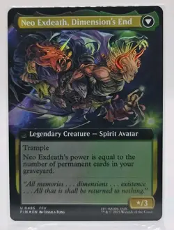 Exdeath, Void Warlock (Extended Art) (FOIL) U #485 Final Fantasy Magic MTG FIN - Image 3