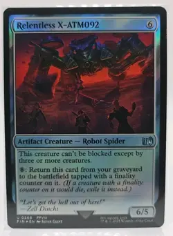 Relentless X-ATM092 (Foil) U #268 MTG Final Fantasy Magic Fin En FF8 FFVIII - Image 1