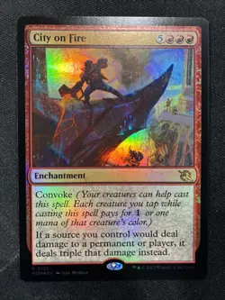 MTG - City on Fire - March of the Machine FOIL - Image 1