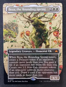 MTG Bloomburrow #287 Beza, the Bounding Spring (Borderless) NM - Image 1