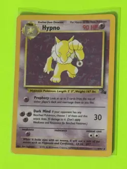 NM Hypno 8/62 Fossil Holo Rare Pokemon Card - Image 1