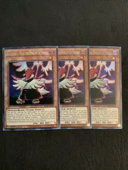 Yugioh 3x Blackwing Vayu the Emblem of Honor BLCR-EN060 - Image 1
