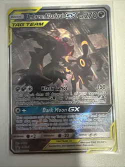 Umbreon and Darkrai GX SM241 Team Promo Card Near Mint Condition - Image 1