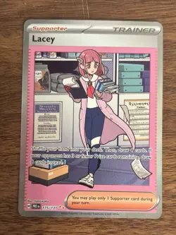 POKEMON TCG Prismatic Evolutions LACEY SIR Special Illustration Card 175/131 - Image 2