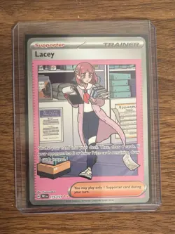 POKEMON TCG Prismatic Evolutions LACEY SIR Special Illustration Card 175/131 - Image 4