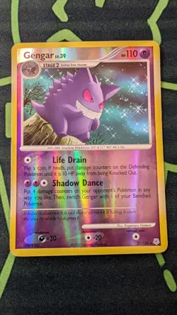 Gengar 27/130 PokÃ©mon Card Diamond and Pearl Reverse Holo - Image 1