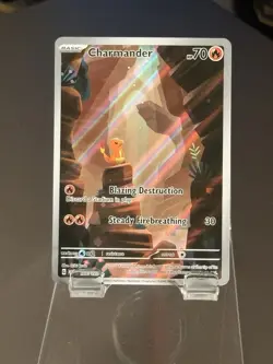 PokÃ©mon TCG Charmander 168/165 Illustration Rare Card Near Mint Condition - Image 1