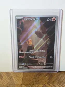 PokÃ©mon TCG Charmander 168/165 Illustration Rare Card Near Mint Condition - Image 1