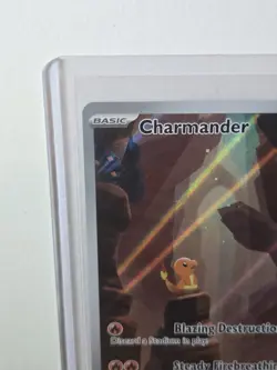 PokÃ©mon TCG Charmander 168/165 Illustration Rare Card Near Mint Condition - Image 2