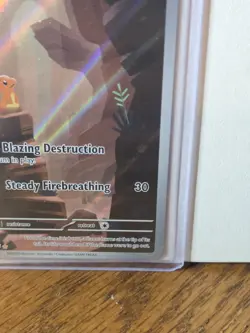 PokÃ©mon TCG Charmander 168/165 Illustration Rare Card Near Mint Condition - Image 4
