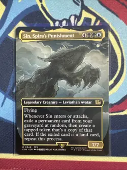 MTG - Sin, Spira's Punishment - Borderless Rare #348 - Final Fantasy NM - Image 1