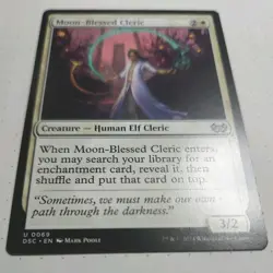 Moon-Blessed Cleric -NM- Duskmourn: Commander 2024 DSC #0069 MTG Uncommon White - Image 2