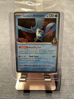 Team Rocket's Articuno 051/182 Pokemon Destined Rivals Stamped Promo BestBuy - Image 1
