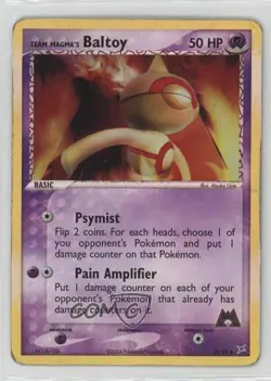 Team Magma's Baltoy Pokemon EX Magma vs Aqua #32 2004 12gr - Image 1