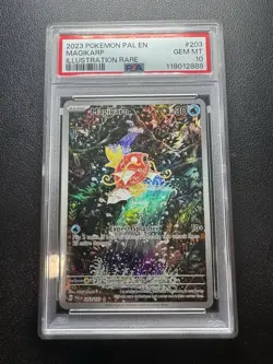 2023 Pokemon Paldea Evolved Pal en Illustration #203 Magikarp, PSA 10 Gem Mint - Image 1