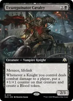 Exsanguinator Cavalry (Extended Art) - Light Play MTG - Image 1