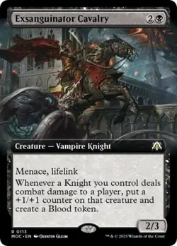 Exsanguinator Cavalry (Extended Art) - Light Play MTG - Image 2