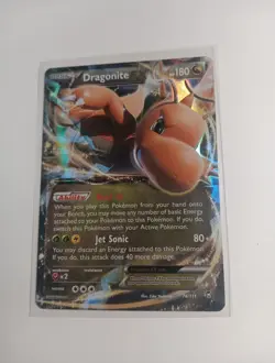 Pokémon Dragonite EX Ultra Rare Holo Card 74/111 XY Furious Fists - Image 3