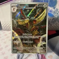 Pokémon TCG Scarlet & Violet Kingambit 130 Holo Promo Card - Image 3