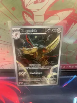 Pokémon TCG Scarlet & Violet Kingambit 130 Holo Promo Card - Image 1