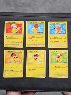 Ash’s Pikachu I Choose You Movie Promo Set Of 6 Cards COMPLETE SM109-114 POKEMON - Image 15