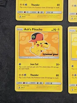 Ash’s Pikachu I Choose You Movie Promo Set Of 6 Cards COMPLETE SM109-114 POKEMON - Image 16
