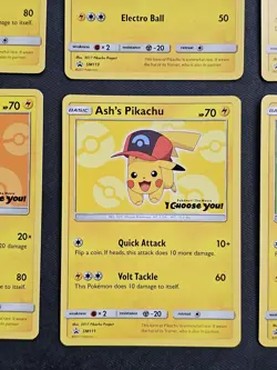 Ash’s Pikachu I Choose You Movie Promo Set Of 6 Cards COMPLETE SM109-114 POKEMON - Image 3