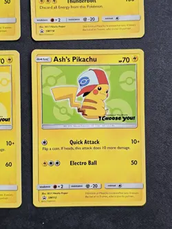 Ash’s Pikachu I Choose You Movie Promo Set Of 6 Cards COMPLETE SM109-114 POKEMON - Image 4