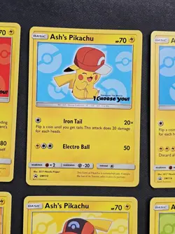 Ash’s Pikachu I Choose You Movie Promo Set Of 6 Cards COMPLETE SM109-114 POKEMON - Image 6