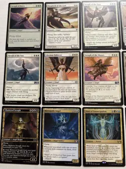 MTG 30x Angels - NM/LP - White Card Lot w/Rare Mythic Uncommon Token & Lands - Image 11