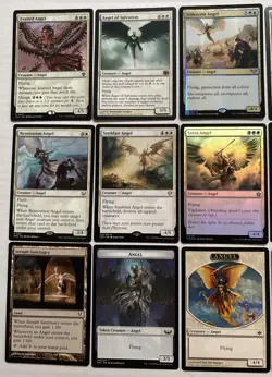 MTG 30x Angels - NM/LP - White Card Lot w/Rare Mythic Uncommon Token & Lands - Image 9