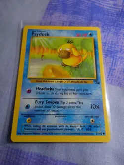 Psyduck  53/62   Common   Fossil Set 1999  Pokemon Card  Lightly Played - Image 1
