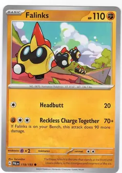 Pokemon TCG Falinks 119/193 Sv02: Paldea Evolved Regular Common Card - Image 1