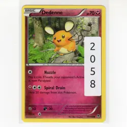 Pokémon TCG Dedenne 70/119 XY Phantom Forces Regular Common Card EN-LP 2014 - Image 6