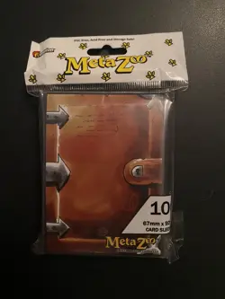 *RARE* ONE pack of 100 Metazoo Leather Book Spellbook Card Sleeves, New! - Image 2