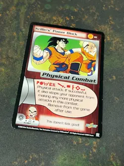 Krillin's Power Block - Dragon Ball Z DBZ CCG Score Card Nice! - Image 3