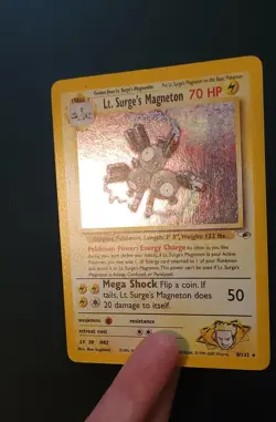Lt. Surge's Magneton 8/132 Gym Heroes Unlimited Holo Rare Pokemon Card TCG WOTC - Image 2