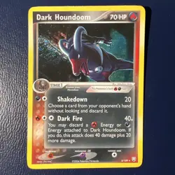Pokemon Dark Houndoom TCG Holo Card 5/109 EX Team Rockets Return LP - Image 3
