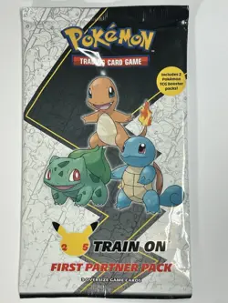 Pokemon TCG First Partner Pack KANTO - 25th Anniversary Train On Oversize Cards - Image 1