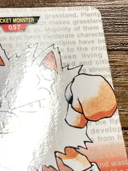 Pokemon Carddass Card Primeape No.57 Bandai Pocket Monsters Red ver. 1996 - Image 11