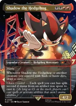 PRE-SALE - Shadow the Hedgehog ✨NON-FOIL✨ Secret Lair x Sonic - NM Magic MTG - Image 1