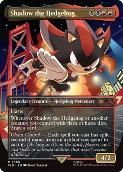 PRE-SALE - Shadow the Hedgehog ✨NON-FOIL✨ Secret Lair x Sonic - NM Magic MTG - Image 2