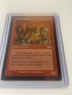1999 Magic The Gathering Urza's Legacy #80 Goblin Welder  Rare*MINT - Image 3