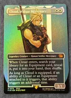 Cloud, Midgar Mercenary (Borderless Foil) (FIN * 0375) Final Fantasy X Magic - Image 3