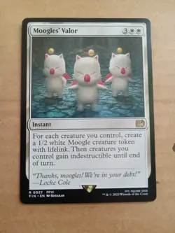 Moogles' Valor Final Fantasy Regular 0027 Pack Fresh Mint Card - Image 1