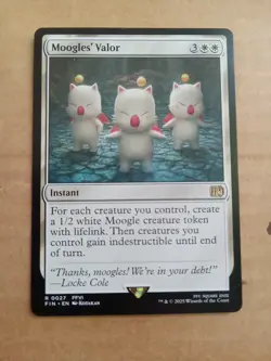 Moogles' Valor Final Fantasy Regular 0027 Pack Fresh Mint Card - Image 2