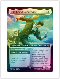 1x Hildibrand Manderville, Foil, Extended Art, Final Fantasy, Magic MTG NM - Image 2