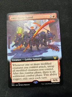 MTG - Akki Battle Squad (Extended Art) Commander: Kamigawa: Neon Dynasty - Image 2