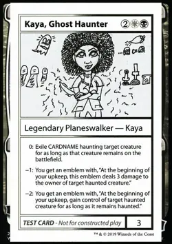 MTG Kaya, Ghost Haunter (94/124) Mystery Booster Playtest Cards 2021 LP - Image 1